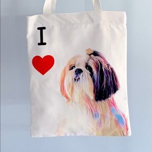 Shih Tzu Art Canvas Bag